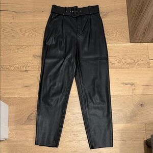 Zara Highwaisted Vegan Leather Pants